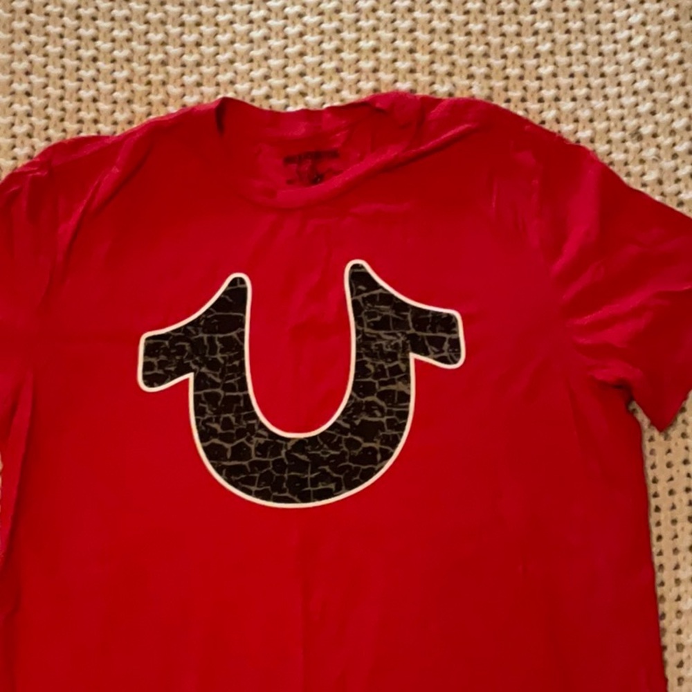 True Religion Red T-Shirt with Logo